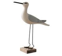 Baoblaze Figurine d'oiseau de mer Statue d'oiseau de mer Ornement de bureau Sculpture de mouette Pièce maîtresse de table pour balcon Étagère Armoire