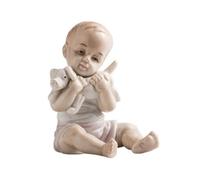 Baoblaze Figurine en Porcelaine Créative Modèle | Finition Émaillée, Personnage Miniature Peint, Style Dessin Animé, Décoration, pr Étagère, Bureau, lon, Style F