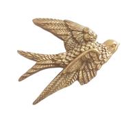 Baoblaze Figurine en résine de Sculpture d'hirondelle suspendue au mur, ornement d'art mural, Statue d'oiseau volant pour mur de cour de bureau, 10cmx12cmx3cm