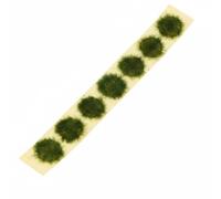 Baoblaze Figurine Maison de Poupée Touffes de Fleurs Miniatures Herbe Autocollante Décor Matériau Diorama Plastique Profondeur Visuelle et Pose sans Colle, Vert Foncé