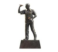 Baoblaze Figurine Sportif Élégant Sculpture Sport Original Statute Socle pr Vitrine, lon, Joueur Fléchettes