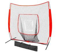 Baoblaze Filet d'Entraînement de Baseball Filet d'exercice de Frappe Filet de Retour Cible Dédiée Amélioration de et Confiance Armature Légère Sac de Transport Adapté aux Municipaux