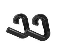 Baoblaze Fitness Grip Handle Poignées de Traction Crochets de Musculation Accessoires de Câble Barres de Tirage Crochet Courbé Prise Ferme en Nylon Adapté à, Noir, Angle De 90°