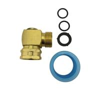 Baoblaze Garden de Laiton 90 degrés Elbow Double Connexion Elbow Facile à Utiliser Adaptateur de Tuyau de Jardin à la Fuite pour Les pelouses, 1 Pcs