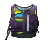 Baoblaze Gilet de Course en Plein Air Gilet Running Veste Sport Manches avec Zip Frontal et Poches Accessibles en Polyester Souple Adapté à , Violet Foncé , Size to 8