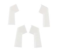 Baoblaze Gouttière de Véhicule Extension Sortie Évacuation Canal Rampe Couverture Pluie Buse Déflecteur Embout Guide Robuste Montage sans Outil Adaptée au, Blanc