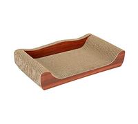 Baoblaze Griffoir Carton Ondulé Chat Tapis Griffoir Sofa Matelas Protection Mobilier Lit Couchage Chaton Jouet Griffes Animaux Structure Solide Adapté à La Dét, Marron 50cmx27cmx9cm