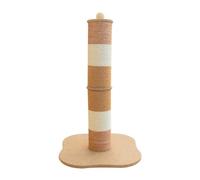 Baoblaze Griffoir Colonne Grattoir Poteau à Griffer Post de Grattage avec Balle Suspendue en Jute et Sisal Base Stable 39 Cm Hauteur 68 Cm Adapté aux Chatons et Chats Intérieur Domestique