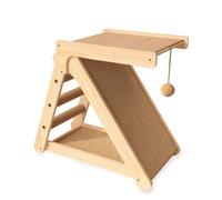 Baoblaze Griffoir Grattoir Poste Tour Meuble Forme A avec Plateforme Basse et Sisal pour Griffer Grimper et Lounger Convient aux Chats d'Intérieur, Modèle avec Plateforme