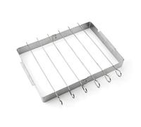 Baoblaze Grille Barbecue Pliante En Acier Inoxydable 430 Non Électrique Grill Barbecue Brochtes En Acier Inoxydable Polie pr