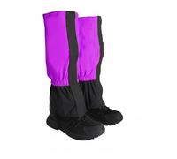 Baoblaze Guêtre Étanche Protection Jambe Léger Tissu Ajustable Adapté Randonnée Camping Pêche Activités Extérieures Convient Hommes Femmes Enfants, Violet