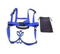 Baoblaze Harnais de Ski Enfant pour Apprentissage Sécurisé Sangle Réglable Poignée de Contrôle Corde de Traction Prévention des Chutes Adapté pour Ski Patinage, Bleu