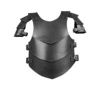 Baoblaze Harnais D'Épaule Harnais Poitrine Costume Cuir Synthétique Style Gothique Ajustable Rivets Décor Convient pour Cosplay Théâtre Fête Médiévale Hallowee, noir