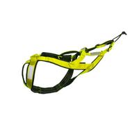 Baoblaze Harnais Traction pour Chien Traîneau avec Ligne Tire en Nylon Léger et Sangles Ajustables pour Ski Joëring Entraînement Neigeux et en, XL, Vert, Vert