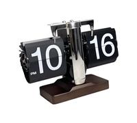 Baoblaze Horloge numérique Automatique, Horloge mécanique à Bascule, Horloge à Rotation Automatique pour téléavertisseur, Horloge Rabattable pour Salon, école, Noir