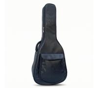 Baoblaze Housse de Guitare Acoustique Électro Folk Étui Cuir PU avec Panneaux Cousus et Fermeture Zip Longue Dos Ergonomique Convient aux Trajets Cours Concerts, Array, Noir Profond