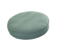 Baoblaze Housse de Tabouret Rond, antipoussière Dia 28-38cm Coussin Protecteur Extensible en Fibre de Polyester Lavable élastique, Housse de siège pour Chaise, Vert