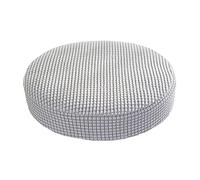 Baoblaze Housse de Tabouret Rond, antipoussière Dia 28-38cm Coussin Protecteur Extensible en Fibre de Polyester Lavable élastique, Housse de siège pour Chaise, Gris Argent