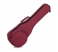Baoblaze Housse Ukulélé Étui Pochette Accessoire Instrument Imperméable Rembourrée Bretelle Réglable Conçue pour Transport Déplacement Urbain Théâtre Amateur, Rouge Foncé, 26 Pouces