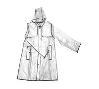 Baoblaze Imperméable -transparent En EVA Réutilisable pour Hommes et Femmes, Idéal pour Les Festivals et Les Activités de Plein Air.