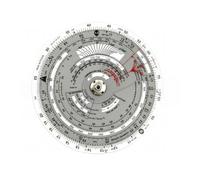 Baoblaze Instrument Calcul Navigation Circulaire Attache Métallique Centrale Robuste pour Formation Aéronautique Préparation aux Examens Pilotage.