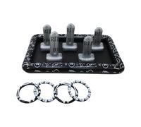 Baoblaze Jeu de Lancer d'anneaux de Pierre tombale Gonflable Jeux de Lancer d'halloween Jeu de fête d'halloween Faveur