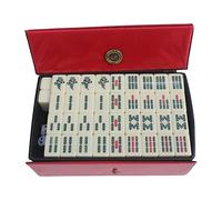 Baoblaze Jeu de Mahjong Chinois Finement Sculpté pour Animer Vos Soirées.