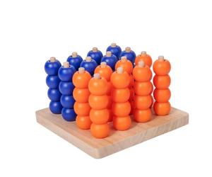 Baoblaze Jeu de Société Stratégique Plateau Bois 3D Quatre Associés Mécanisme Développement Cognitif Encouragement à la Prise de Décision Adapté à l'Usage Familial Parent-Enfant