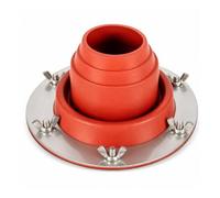 Baoblaze Joint d'Étanchéité Haute Température Joint Tuyau Cheminée Manchette Conduit Collerette Silicone Base Inox Antifuite Anti Courants d'Air Fixation par