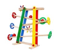 Baoblaze Jouet de piste en bois pour enfants, puzzle à assembler soi-même, jeu de billes, cadeau d'anniversaire pour amateurs