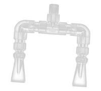 Baoblaze Kit de plomberie pour Aquarium, Buses réglables en Bec de Canard, raccord de plomberie de Retour, kit à Double Sortie améliorant la Circulation de, Diamètre Intérieur
