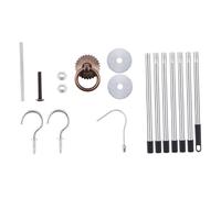 Baoblaze Kit de quincaillerie pour système escamotable d'échelle de grenier, crochet escamotable pour escalier de grenier, crochet de rangement ménager, Tige de Traction de