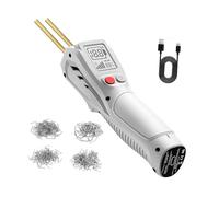 Baoblaze Kit de réparation automobile pour soudeuse PP avec poignée ergonomique, 200 agrafes, machine de soudage à chaud robuste et professionnelle, Blanc