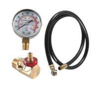 Baoblaze Kit de Réparation de Réservoir d'air, Manomètre Portable Professionnel 0-200 PSI avec Tuyau