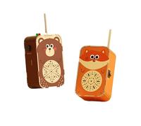 Baoblaze Kits de jouets Stem Puzzle en bois 3D Assemblage Coordination Aides pédagogiques Expériences scientifiques Kits de construction pour enfants, Ours et Renard