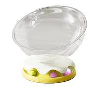 Baoblaze Lit pour Chat Capsule Spatiale, Maison Transparente pour Chat, Fournitures pour Animaux de Compagnie, Centre d'activités, nid de Couchage, Petit, Diamètre 37cm