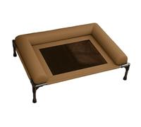 Baoblaze Lit pour Chien avec Bords surélevés et Structure Robuste Tissu Oxford Imperméable Respirante Facile à Monter Adapté Aux Chiens et Chats Intérie, Brown L