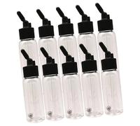 Baoblaze Lot de 10 flacons de peinture aérographe avec bouchons de fermeture et système d'alimentation par siphon à angle de 30°. Contenant transparent, 30 Ml