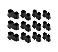 Baoblaze Lot de 12 paires de protège-talons hauts antidérapants noirs de remplacement pour événements en plein air, demoiselles d'honneur, mariages