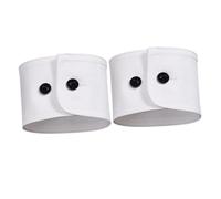 Baoblaze Lot de 2 faux poignets décoratifs amovibles pour pulls de, Bouton Noir Rond