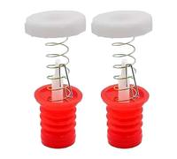 Baoblaze Lot de 2 joints de vidange pour machine à laver, tige de traction à ressort, interrupteur, bouchon de valve, bouchon d'étanchéité de remplacement, Rouge