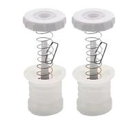 Baoblaze Lot de 2 joints de vidange pour machine à laver, tige de traction à ressort, interrupteur, bouchon de valve, bouchon d'étanchéité de remplacement, Blanc
