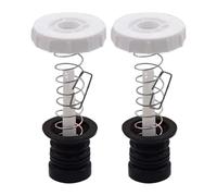 Baoblaze Lot de 2 joints de vidange pour machine à laver, tige de traction à ressort, interrupteur, bouchon de valve, bouchon d'étanchéité de remplacement, Noir