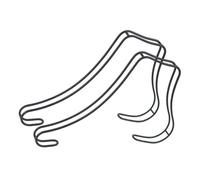 Baoblaze Lot de 2 présentoirs à chaussures pour sandales, pour la vente en boutique, Noir