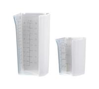 Baoblaze Lot de 2 Tasses à Mesurer Ergonomiques et Polyvalentes pour Liquides, Farine et Lait.