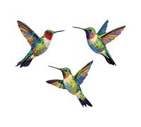 Baoblaze Lot de 3 décorations murales en forme de, oiseau en métal, décoration murale pour porche, jardin, maison