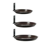 Baoblaze Lot de 3 mangeoires à Oiseaux murales, Station d'alimentation pour Oiseaux, Bol d'eau, Bain d'oiseaux pour Jardin, extérieur, Patio, Cour,