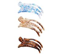 Baoblaze Lot de 3 pinces à cheveux élégantes pour cheveux longs, bouclés et ondulés.