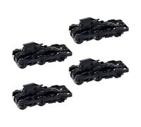 Baoblaze Lot de 4 roues métalliques pour trains miniatures 1:87 - Accessoires ferroviaires
