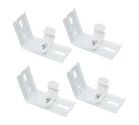 Baoblaze Lot de 4 supports de store, fixation sur rail supérieur, fer, pour fenêtre, matériel professionnel, accessoires robustes, cadre de support de store